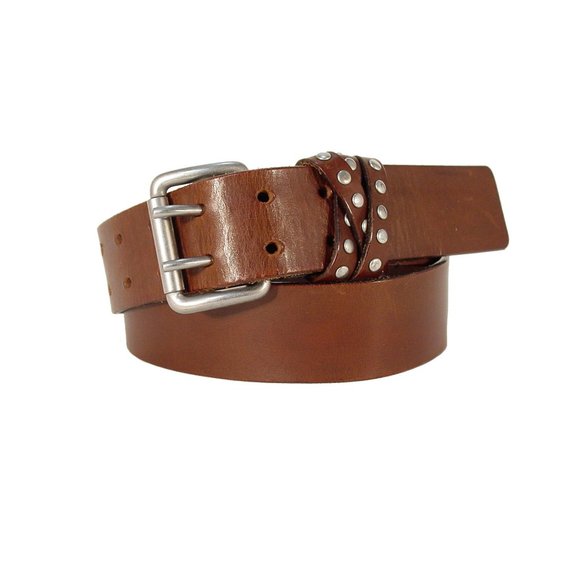Banana Republic Accessories - BANANA REPUBLIC Wide Studded Braid Loop Belt Women's M (31"-38") Made in ITALY